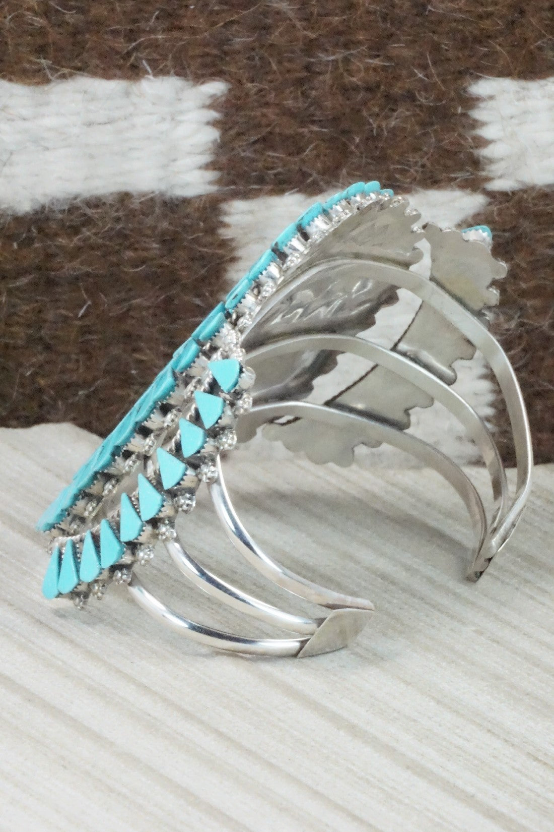 Turquoise & Sterling Silver Bracelet - Merlinda Chavez