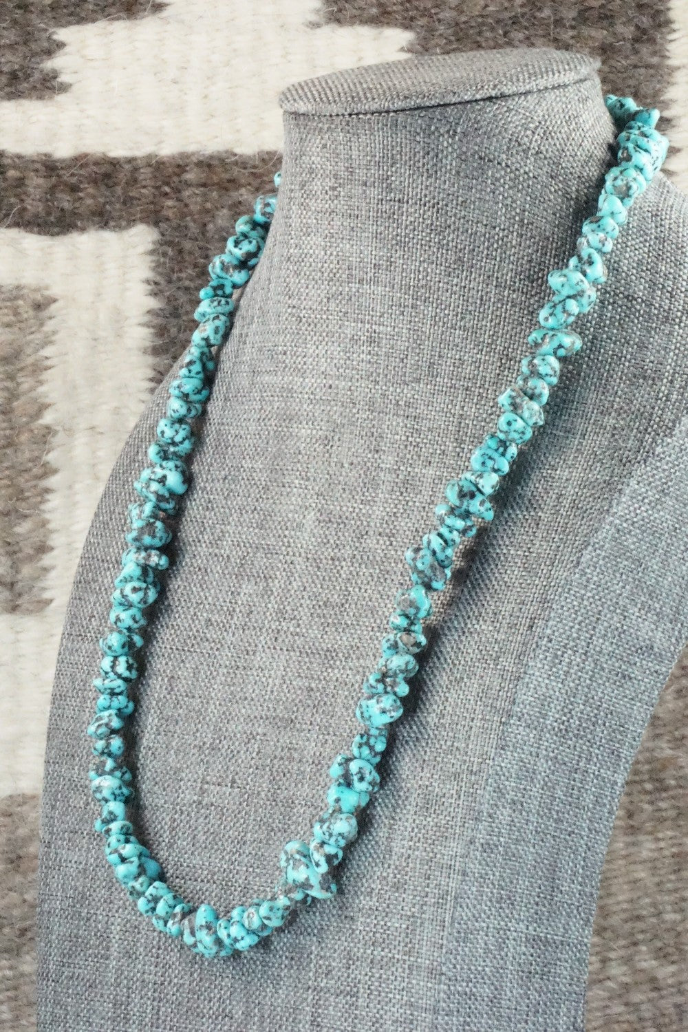Turquoise & Sterling Silver Necklace - Louise Joe