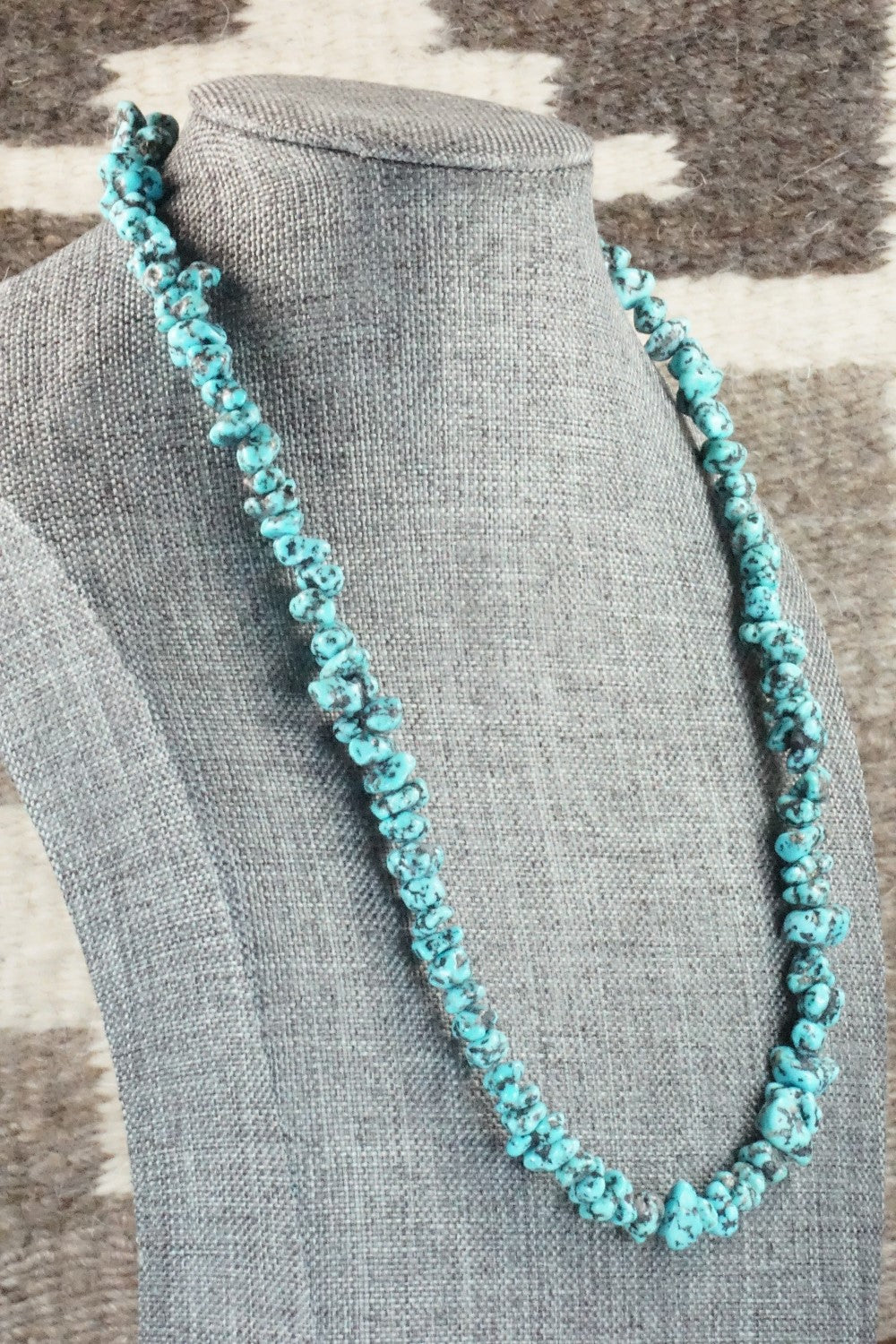 Turquoise & Sterling Silver Necklace - Louise Joe