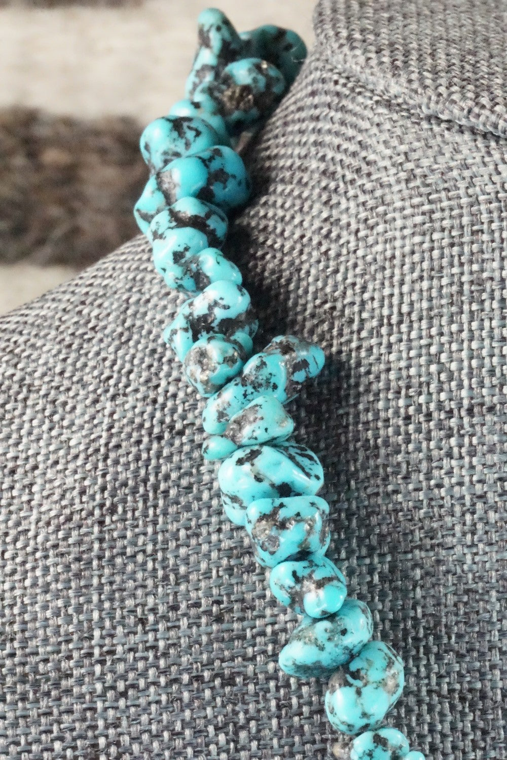 Turquoise & Sterling Silver Necklace - Louise Joe