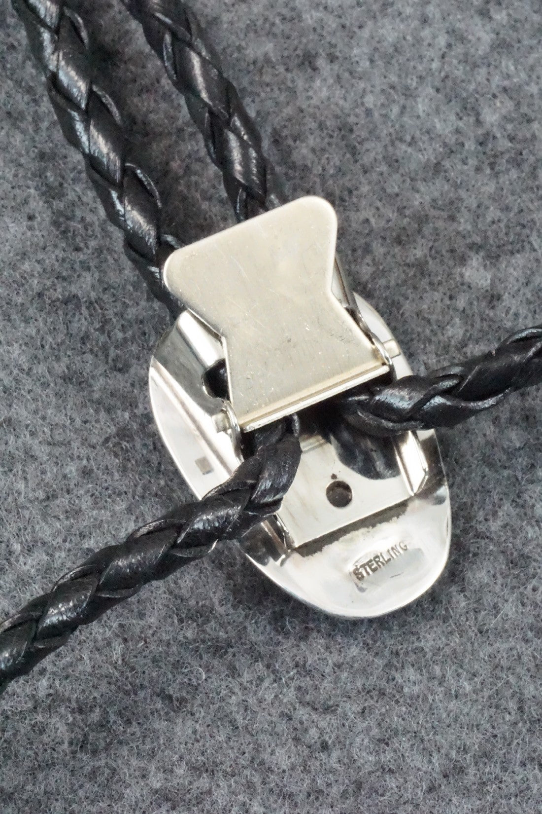 Turquoise, Coral & Sterling Silver Bolo Tie - Joann Silver