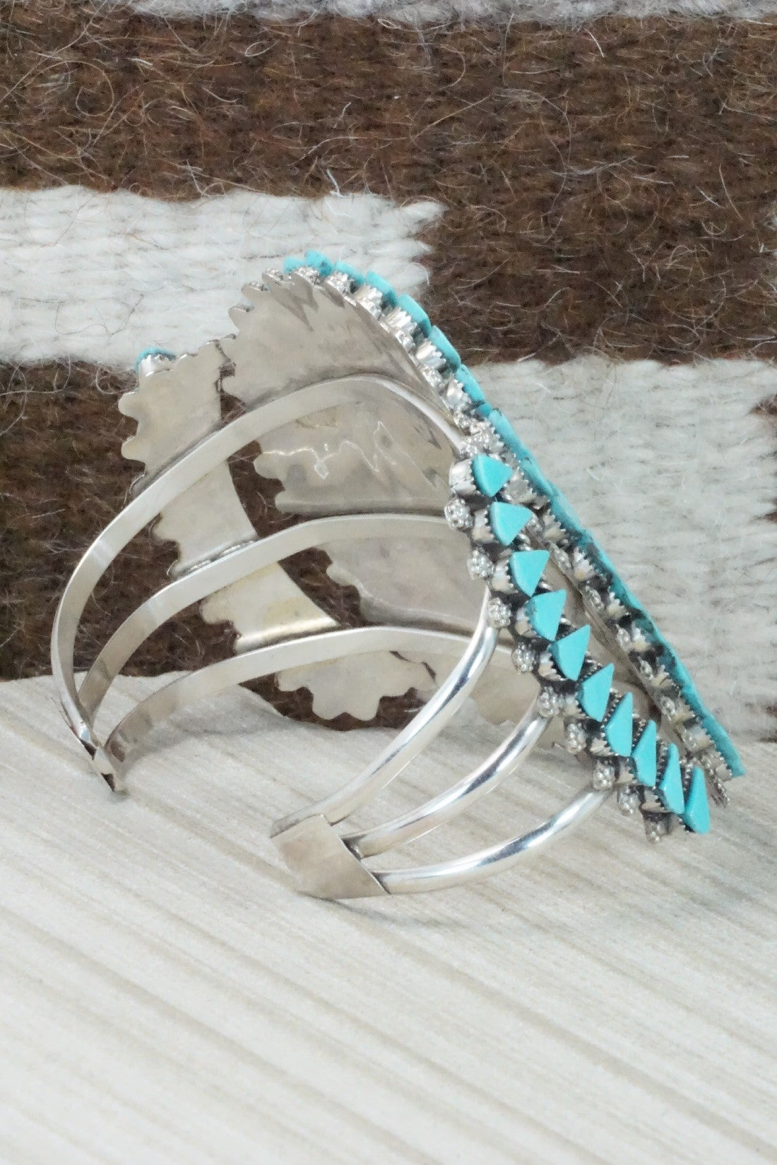 Turquoise & Sterling Silver Bracelet - Merlinda Chavez