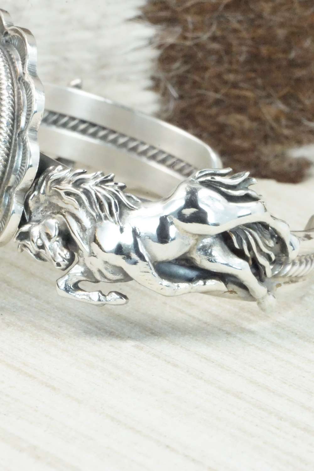 Turquoise & Sterling Silver Bracelet - Navajo