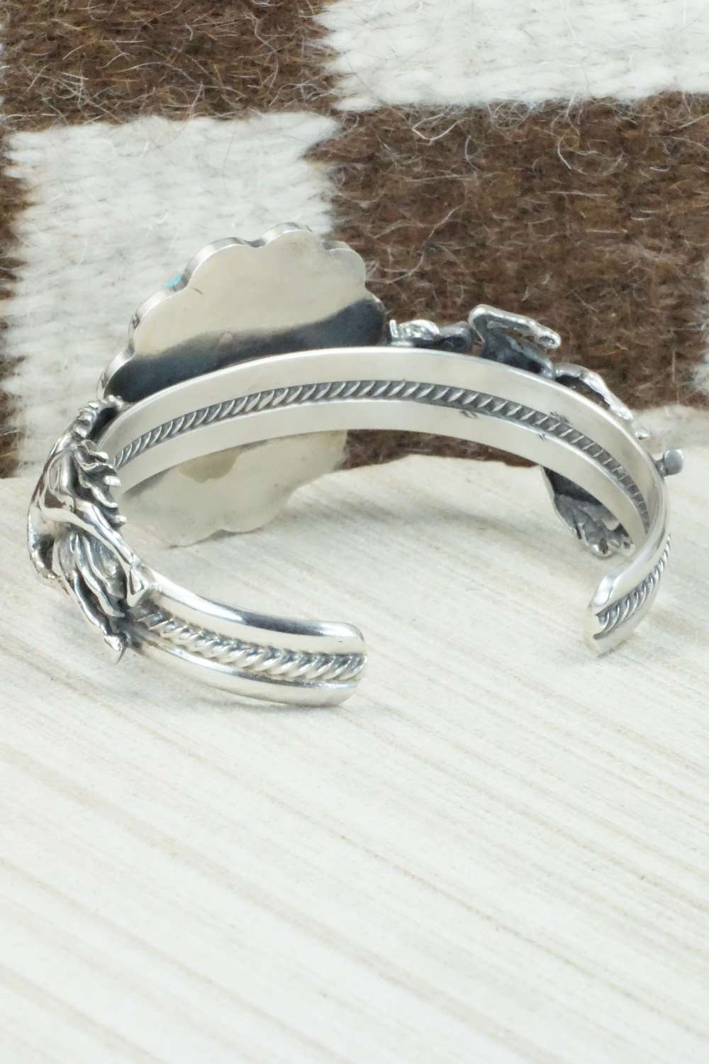 Turquoise & Sterling Silver Bracelet - Navajo