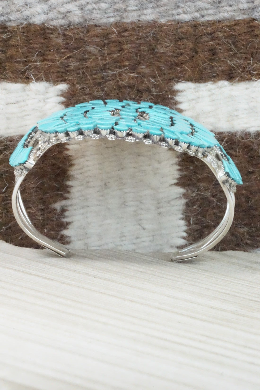 Turquoise & Sterling Silver Bracelet - Merlinda Chavez