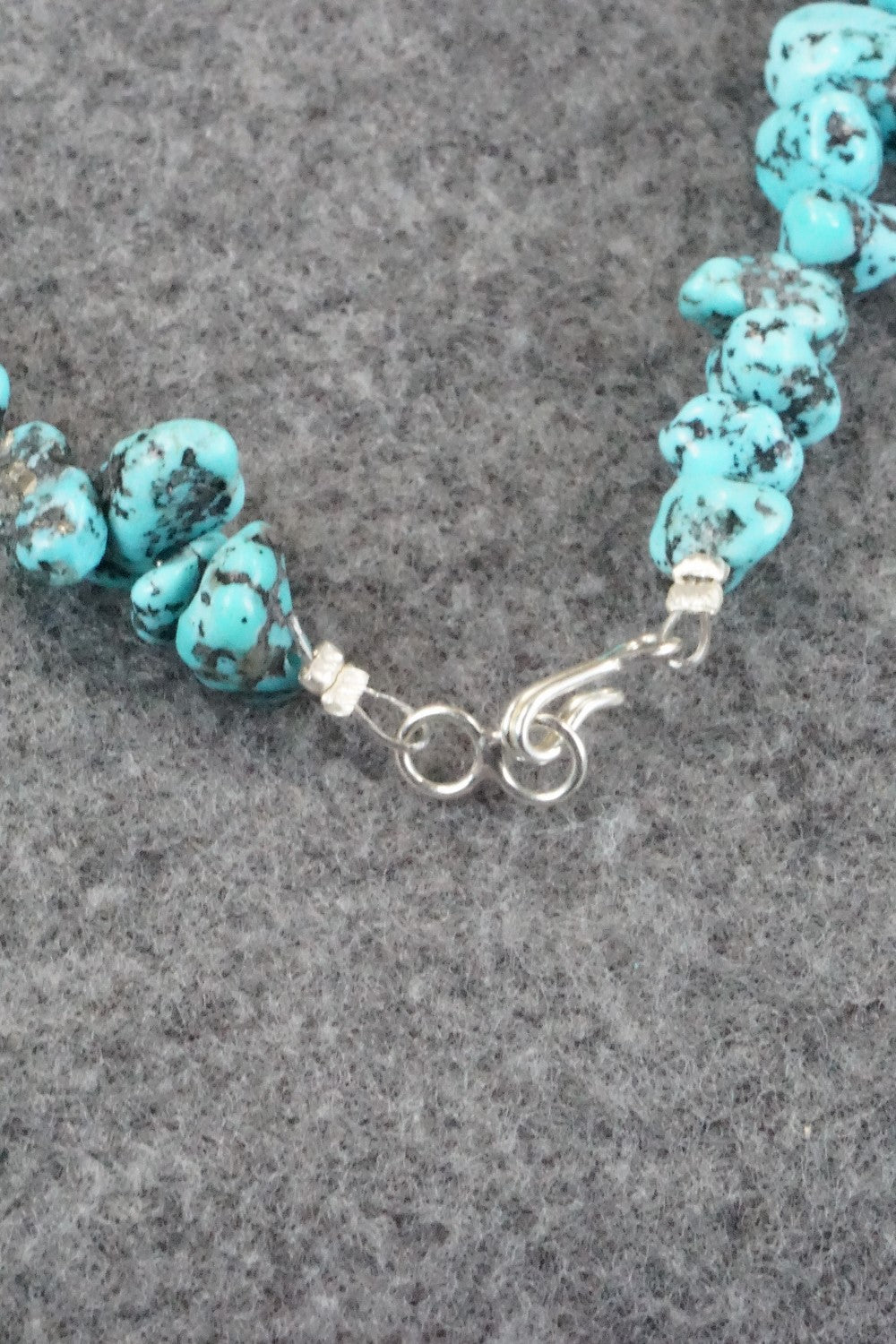 Turquoise & Sterling Silver Necklace - Louise Joe