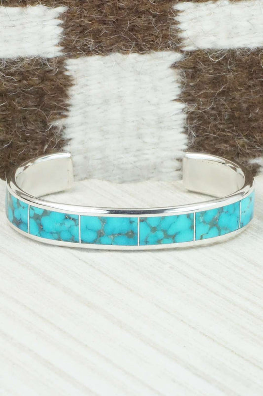 Turquoise & Sterling Silver Bracelet - Larry Loretto