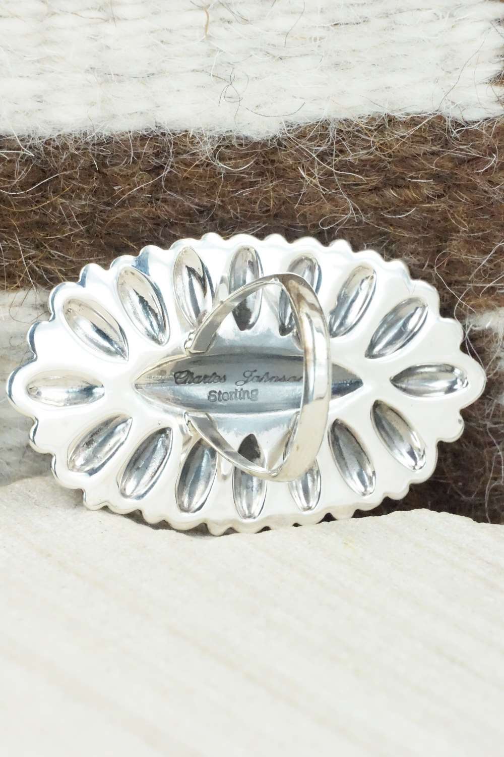 Sterling Silver Ring - Charles Johnson - Size 7.75