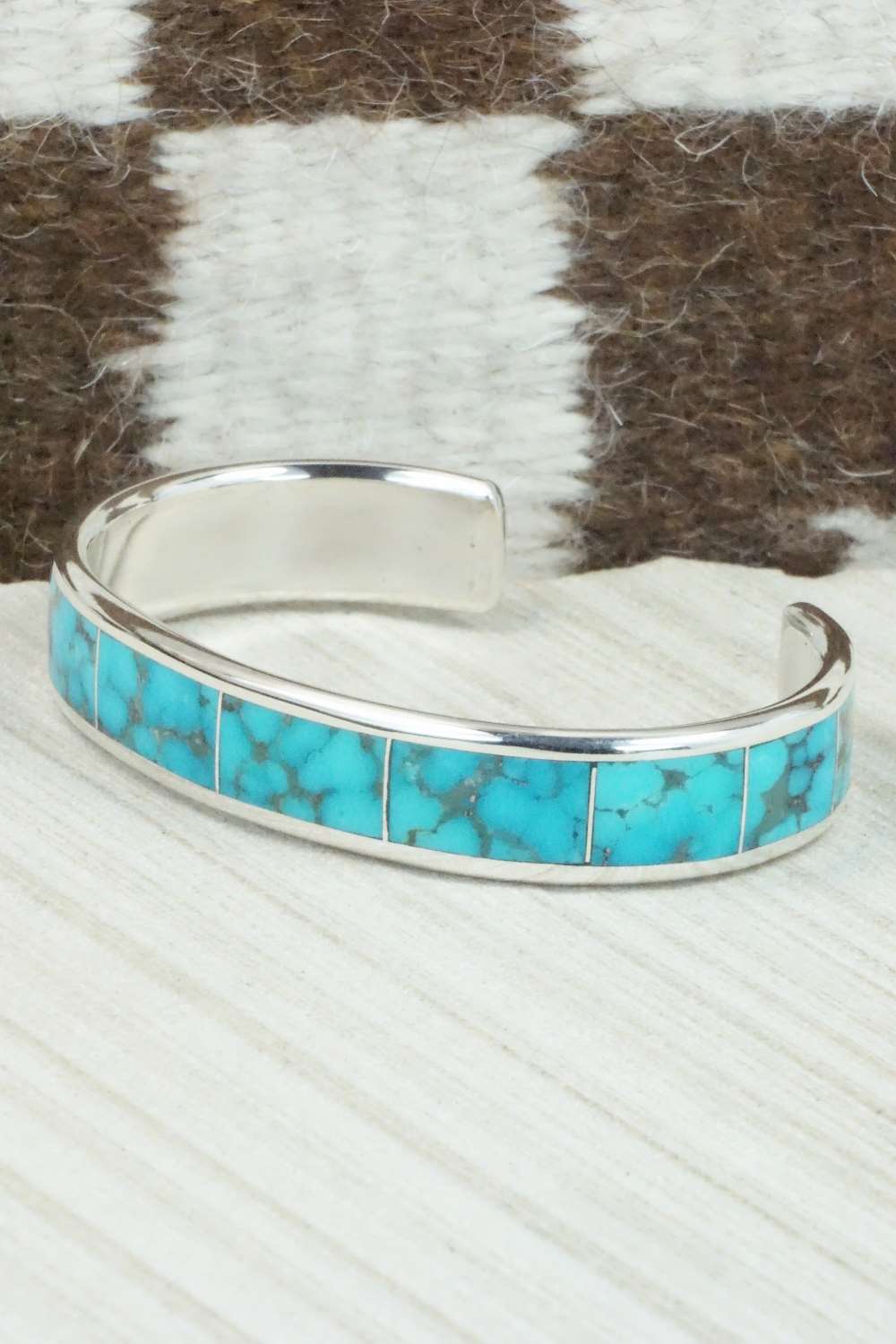 Turquoise & Sterling Silver Bracelet - Larry Loretto