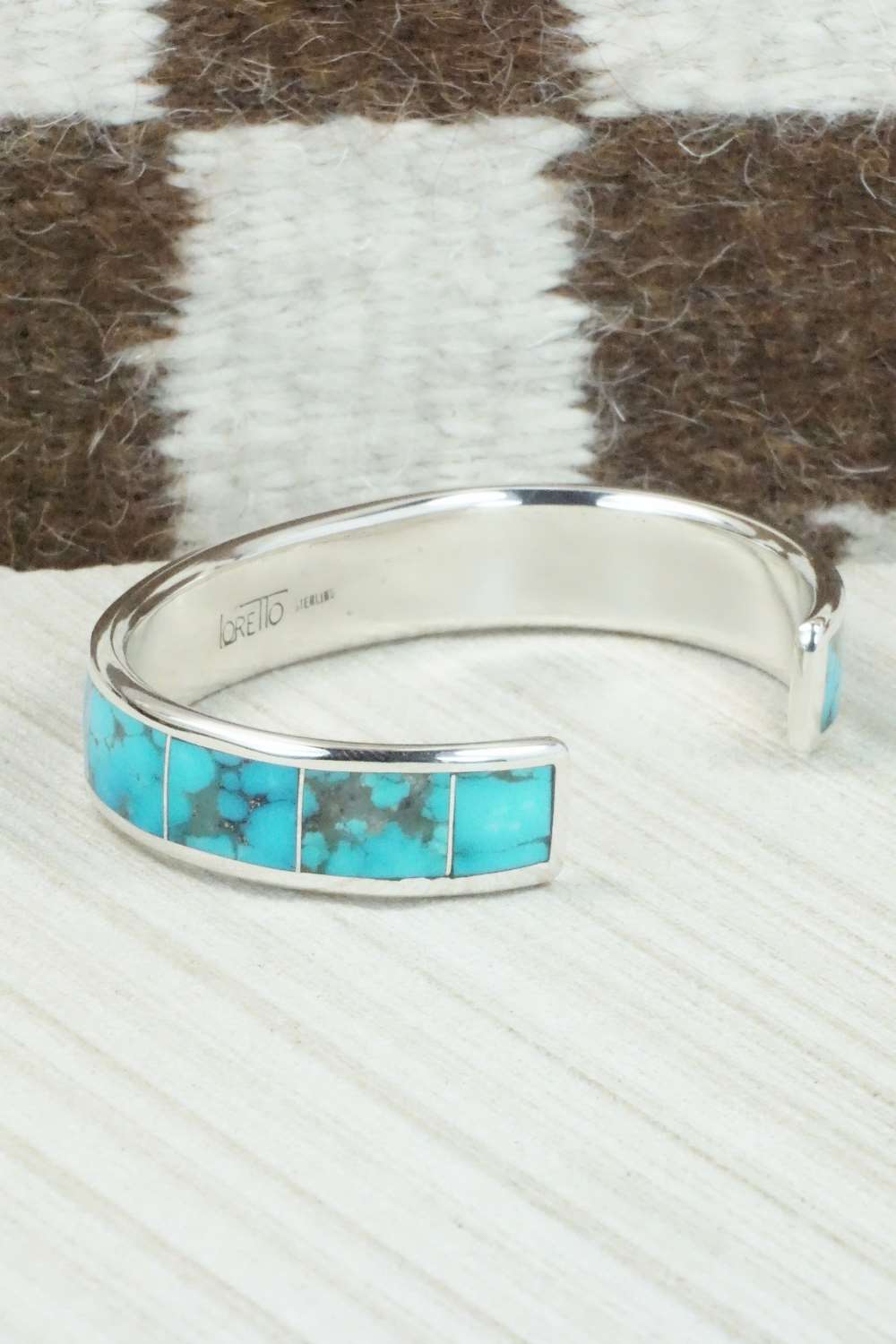 Turquoise & Sterling Silver Bracelet - Larry Loretto