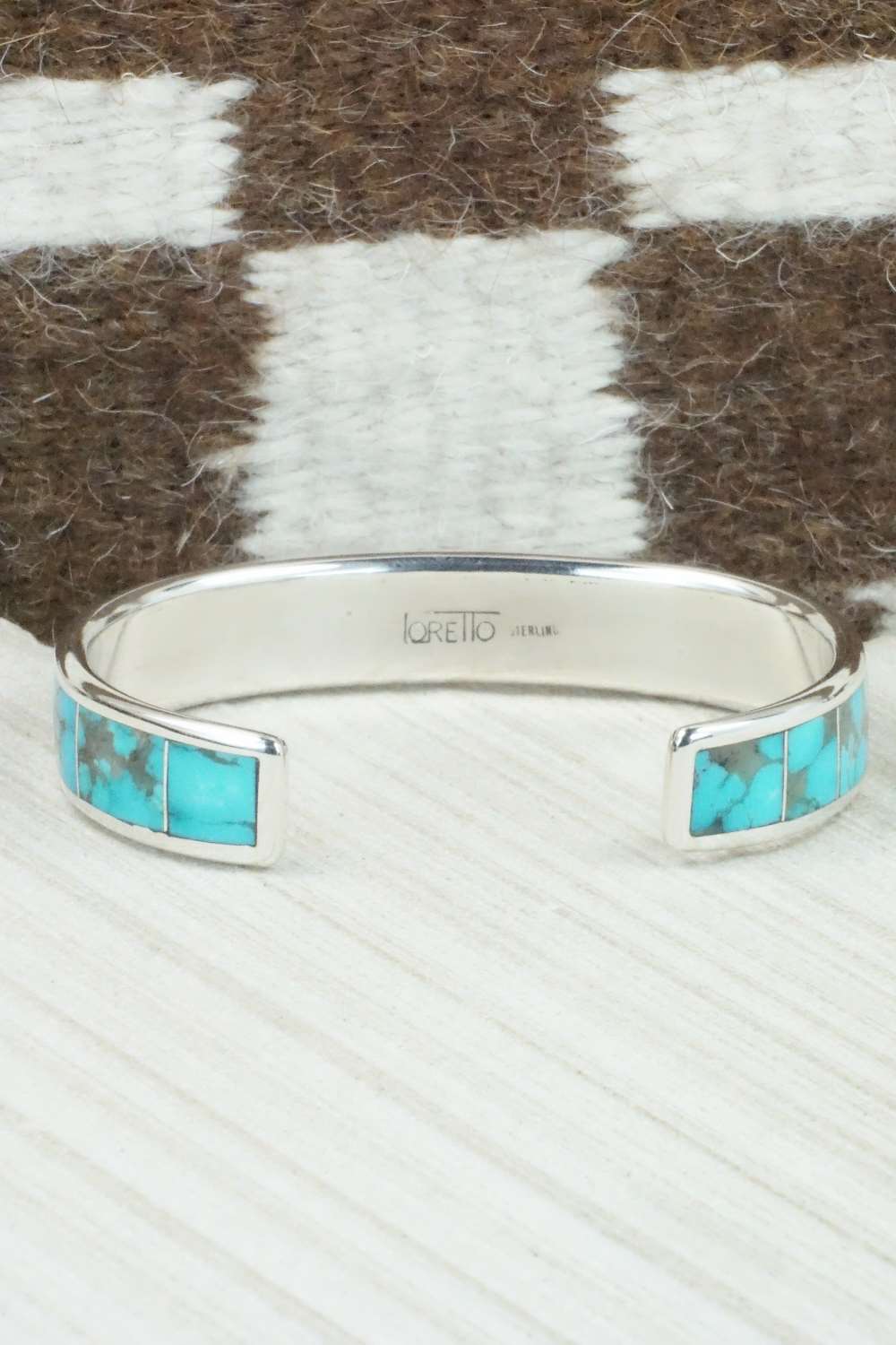 Turquoise & Sterling Silver Bracelet - Larry Loretto