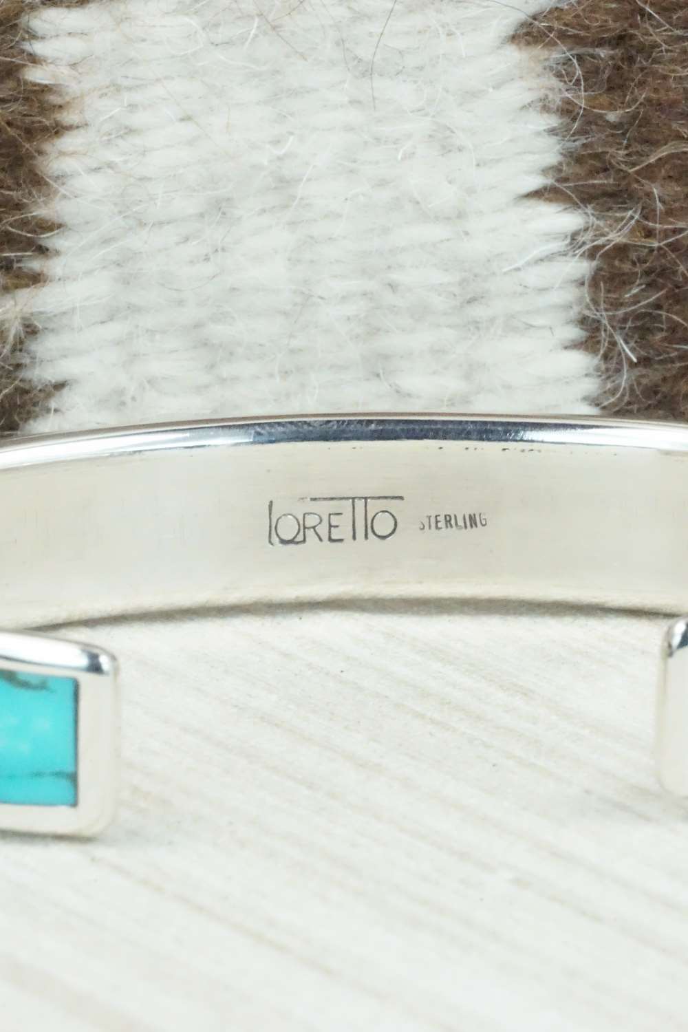 Turquoise & Sterling Silver Bracelet - Larry Loretto
