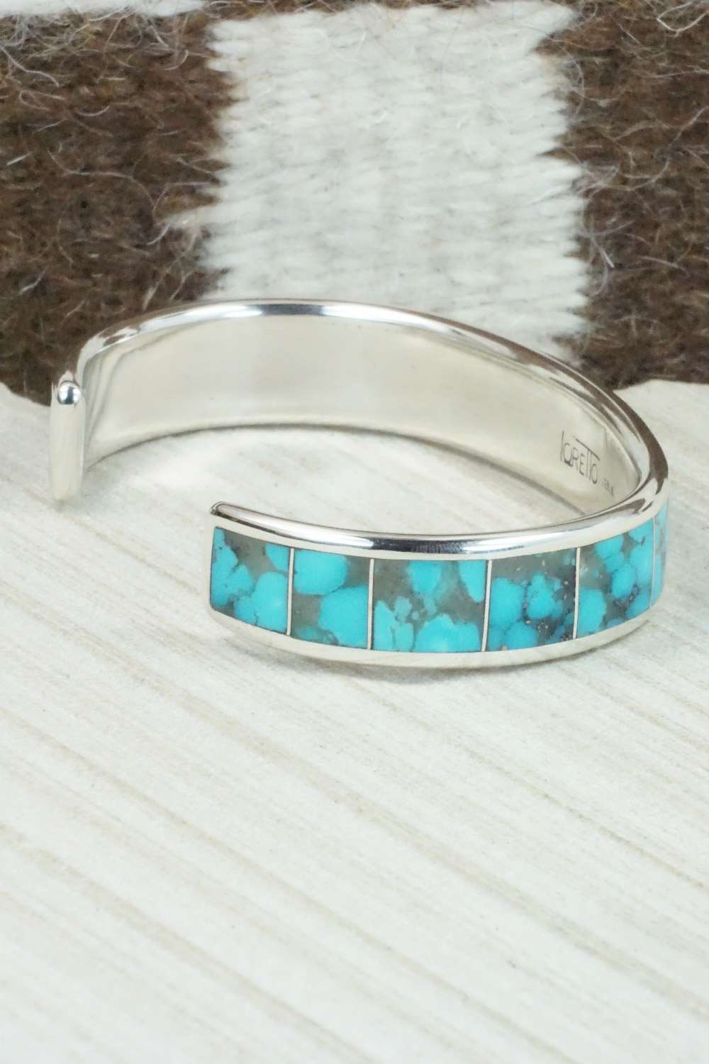 Turquoise & Sterling Silver Bracelet - Larry Loretto