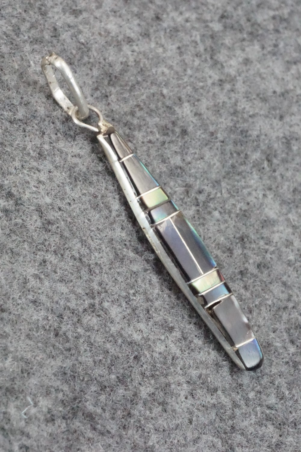 Abalone & Sterling Silver Inlay Earrings and Pendant - Orlandy Laate
