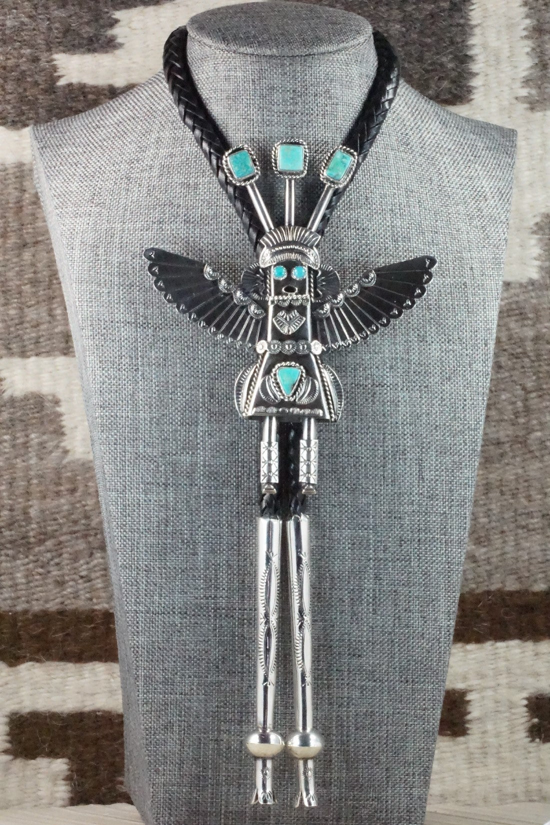 Turquoise & Sterling Silver Bolo Tie - Garrett Hale