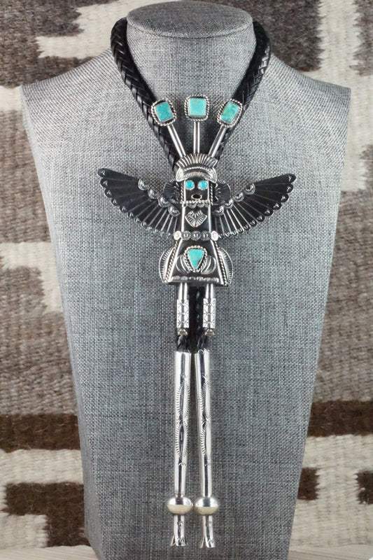 Turquoise & Sterling Silver Bolo Tie - Garrett Hale