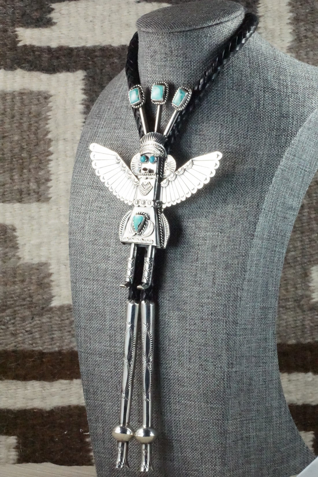 Turquoise & Sterling Silver Bolo Tie - Garrett Hale