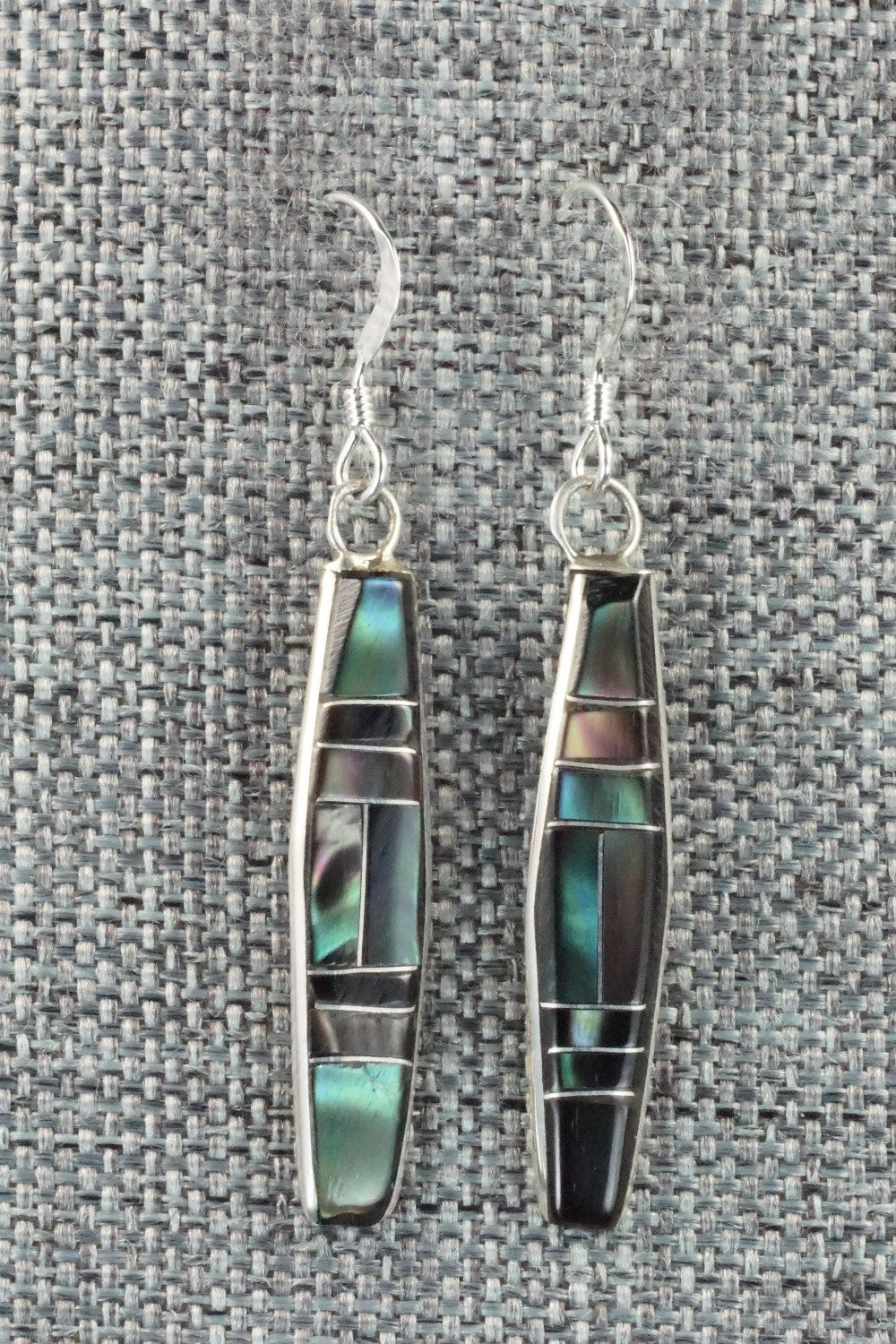 Abalone & Sterling Silver Inlay Earrings and Pendant - Orlandy Laate