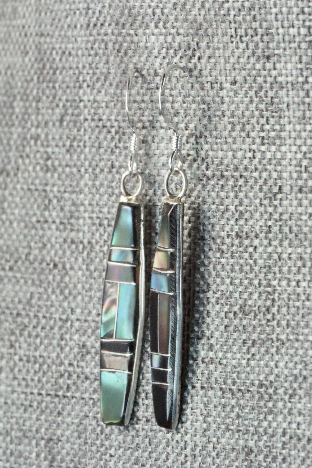 Abalone & Sterling Silver Inlay Earrings and Pendant - Orlandy Laate