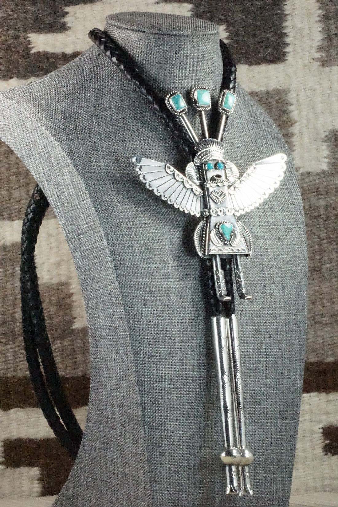 Turquoise & Sterling Silver Bolo Tie - Garrett Hale