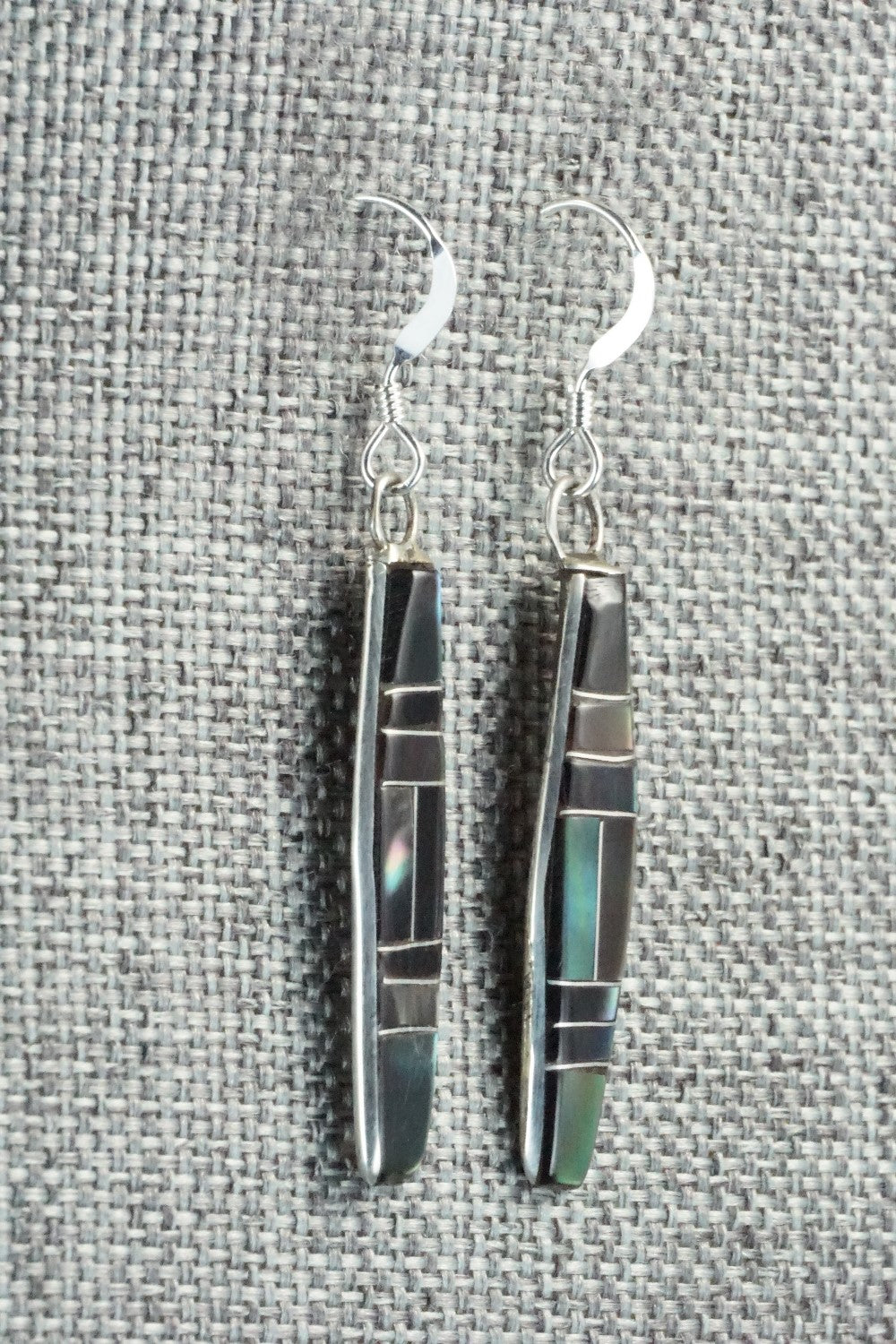 Abalone & Sterling Silver Inlay Earrings and Pendant - Orlandy Laate