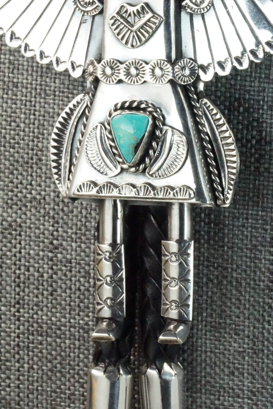 Turquoise & Sterling Silver Bolo Tie - Garrett Hale