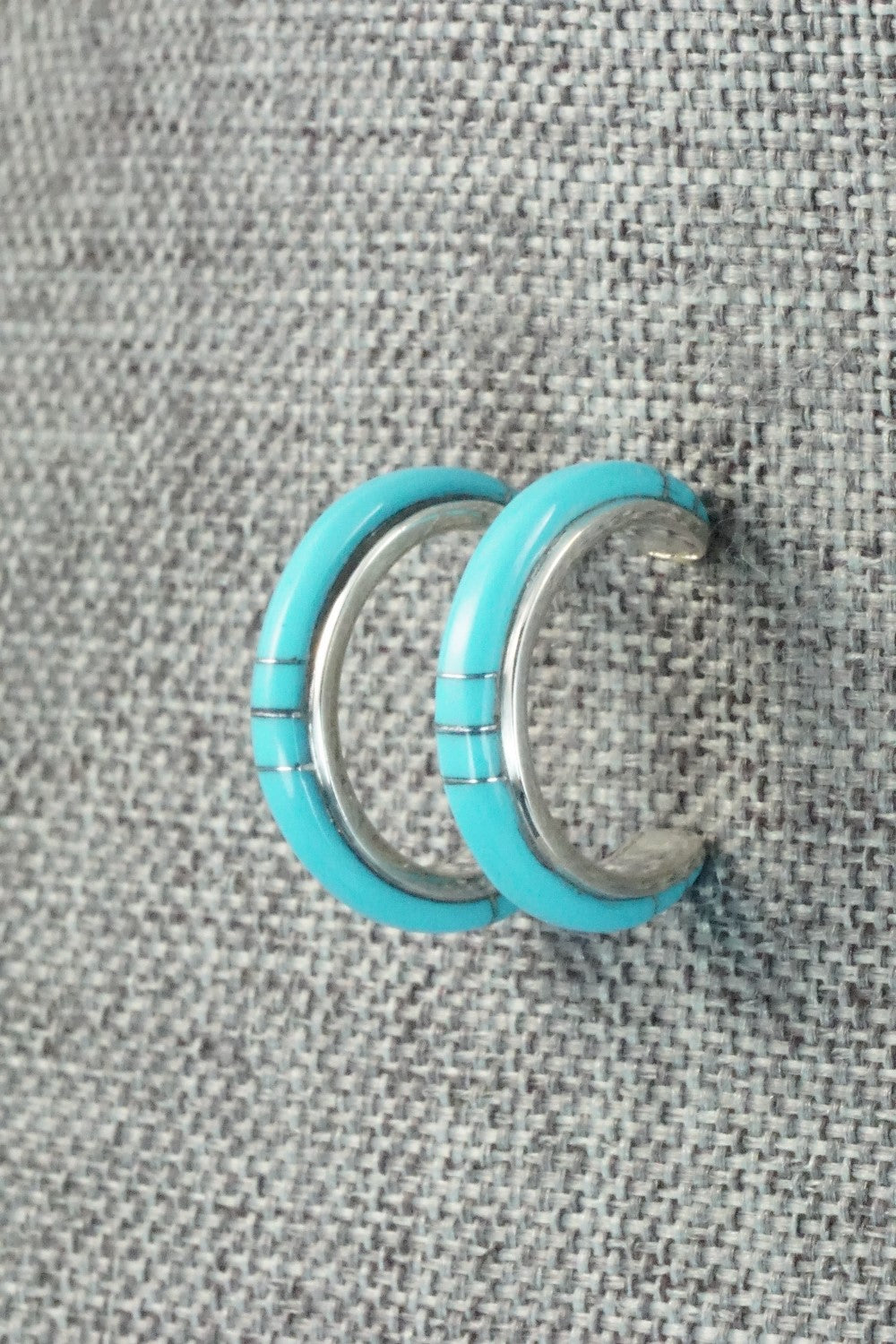 Turquoise & Sterling Silver Earrings - Bryan Sandoval