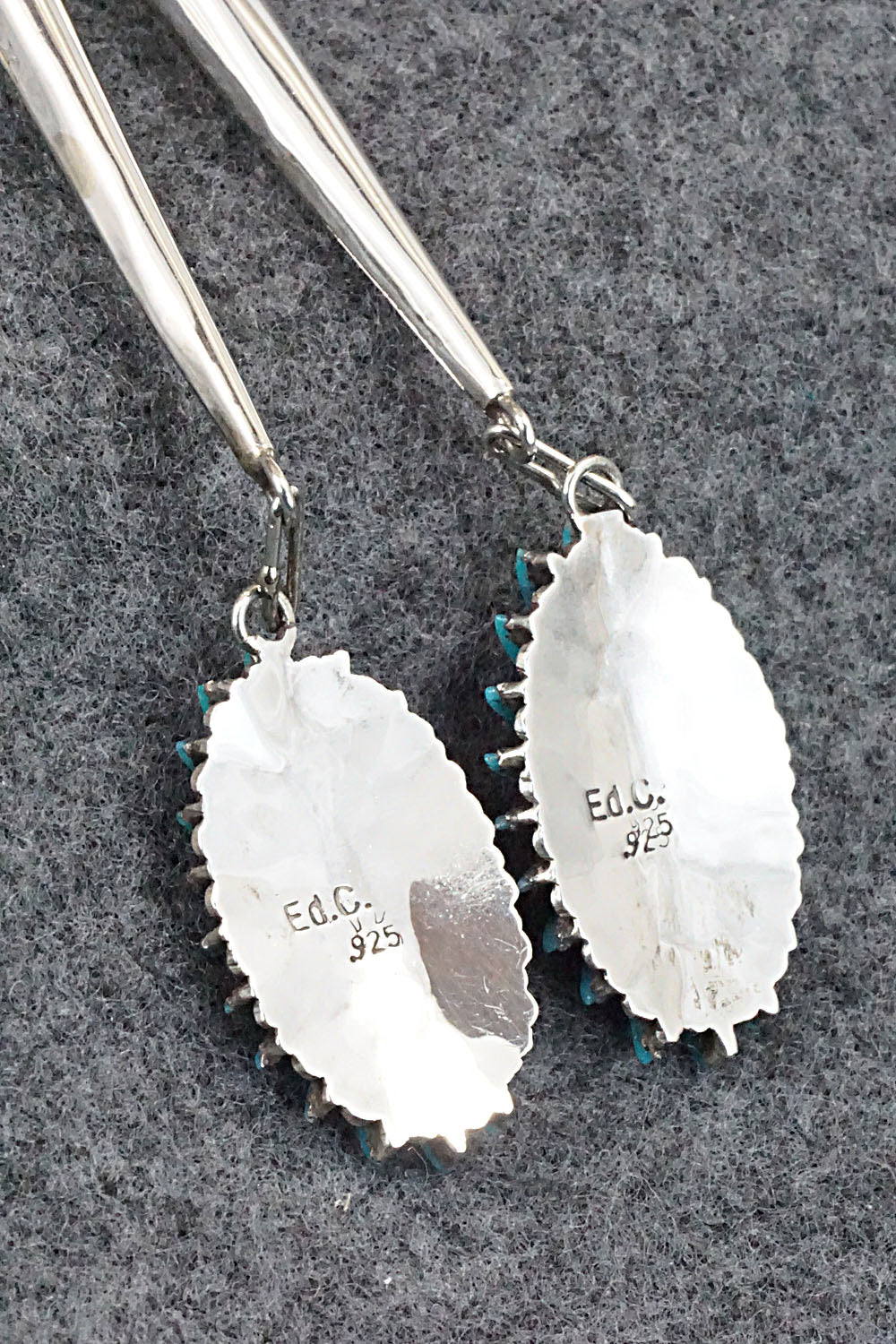 Turquoise & Sterling Silver Bolo Tie - Edmund Cooeyate