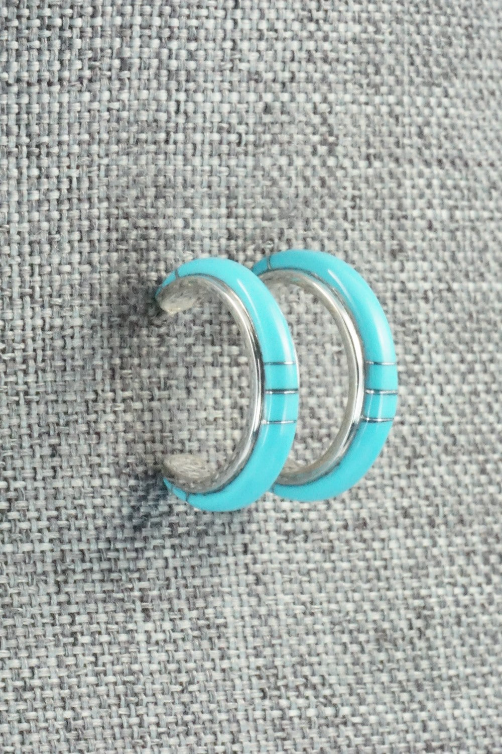 Turquoise & Sterling Silver Earrings - Bryan Sandoval
