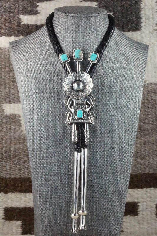 Turquoise & Sterling Silver Bolo Tie - Garrett Hale
