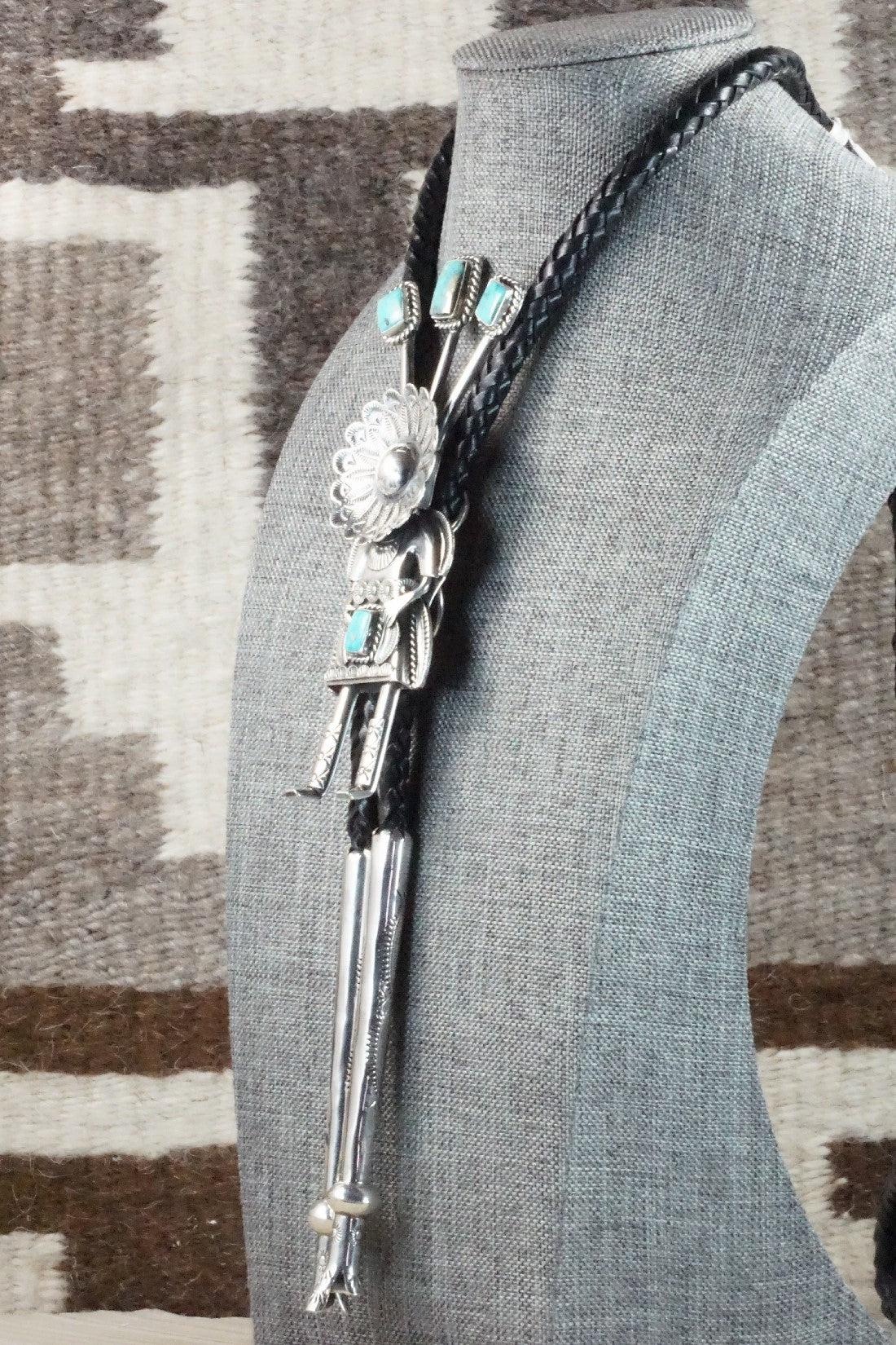 Turquoise & Sterling Silver Bolo Tie - Garrett Hale