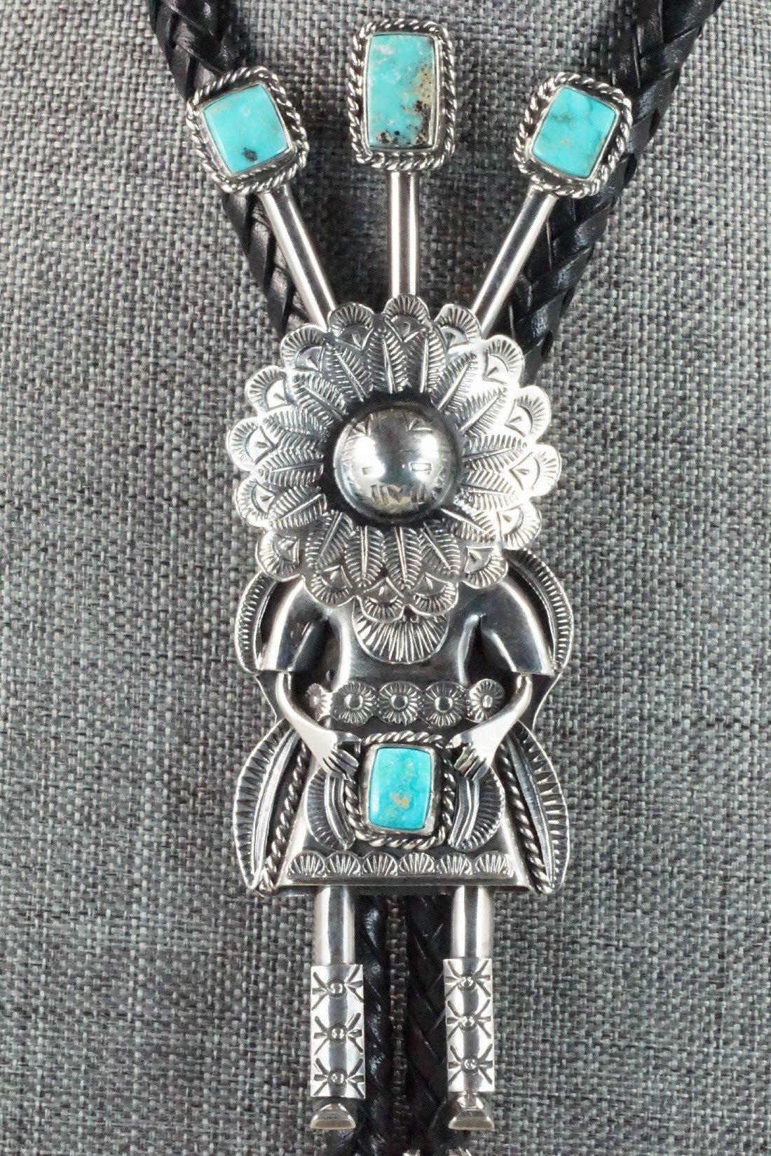 Turquoise & Sterling Silver Bolo Tie - Garrett Hale