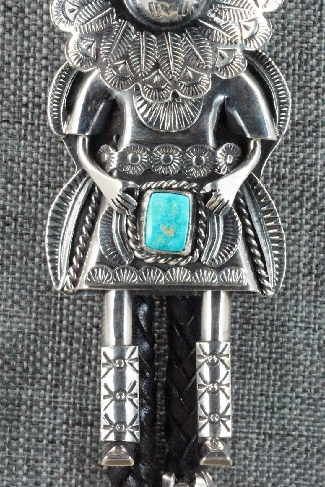 Turquoise & Sterling Silver Bolo Tie - Garrett Hale