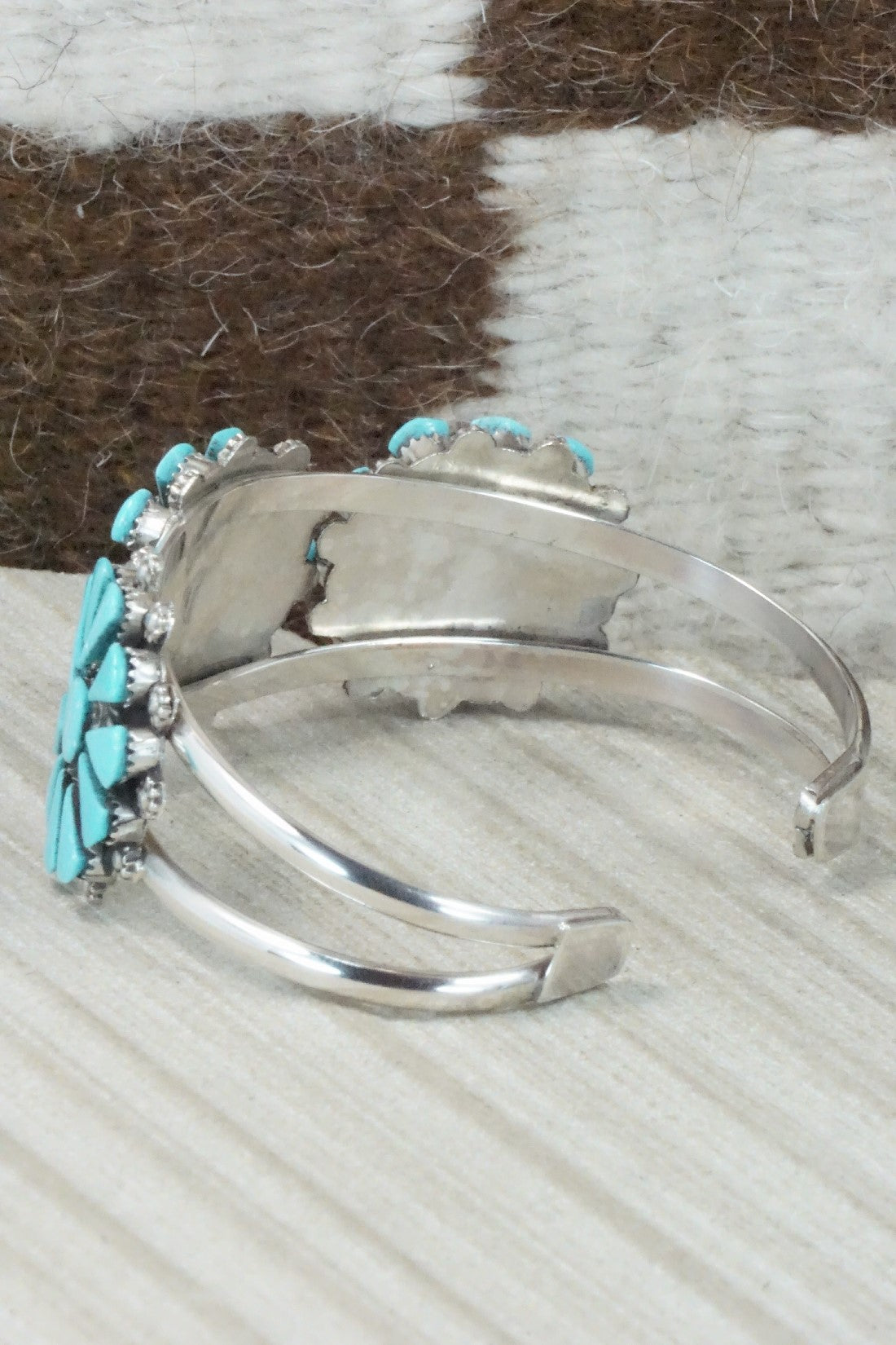 Turquoise & Sterling Silver Bracelet - Merlinda Chavez