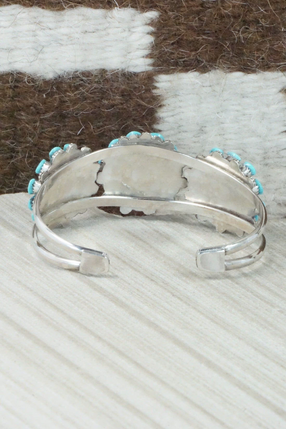 Turquoise & Sterling Silver Bracelet - Merlinda Chavez