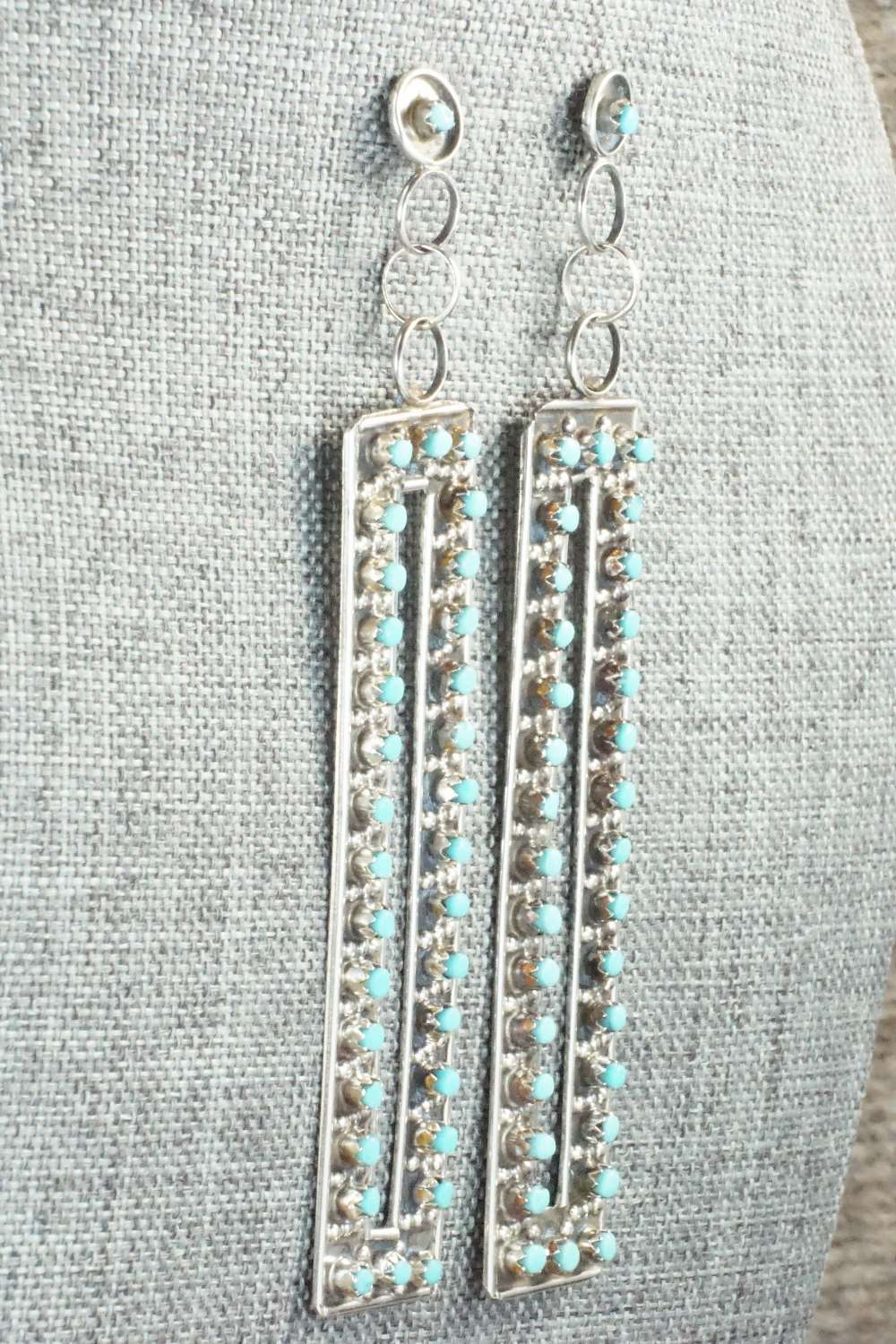 Turquoise & Sterling Silver Earrings - Joanne Cheama