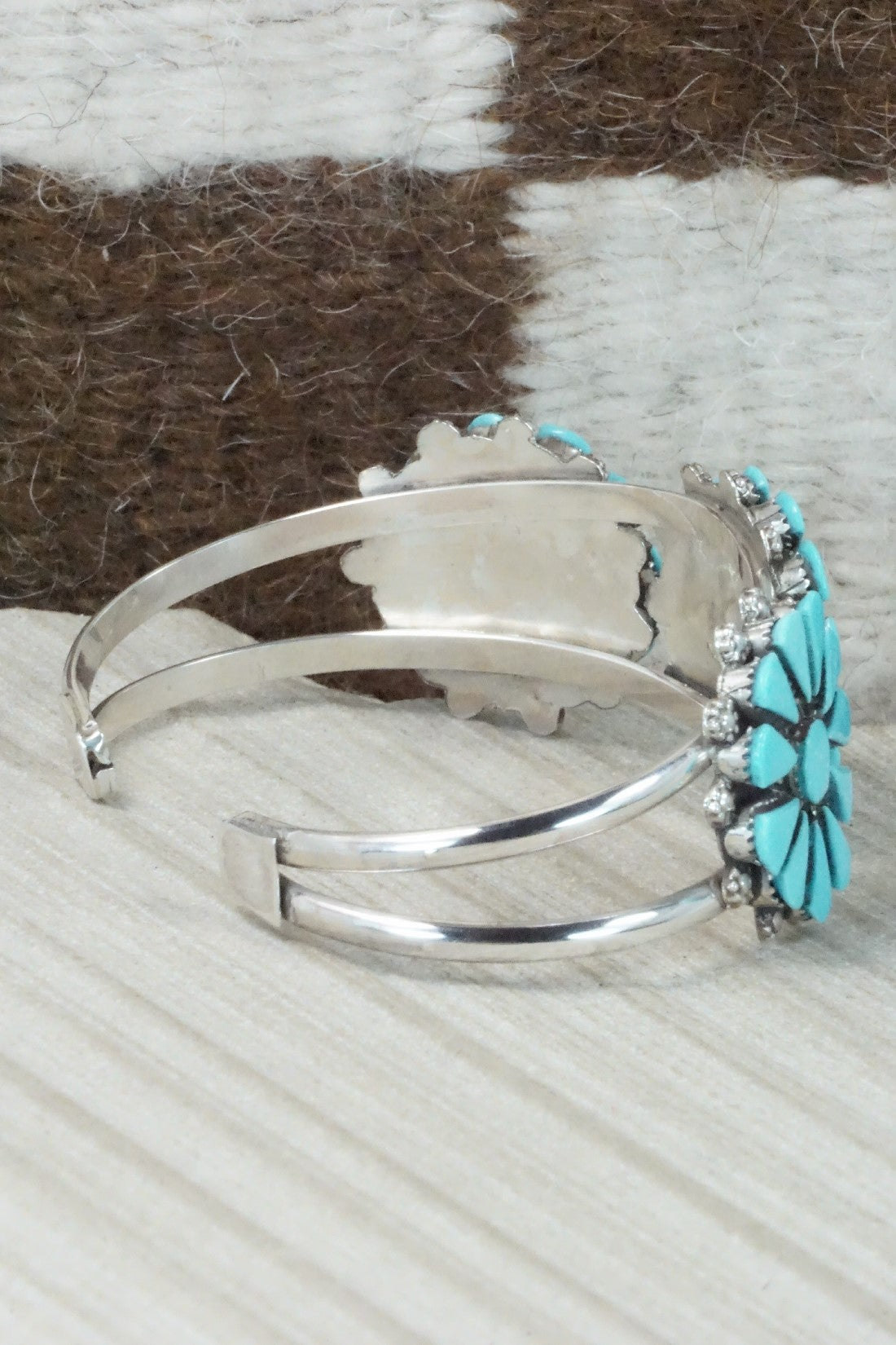 Turquoise & Sterling Silver Bracelet - Merlinda Chavez