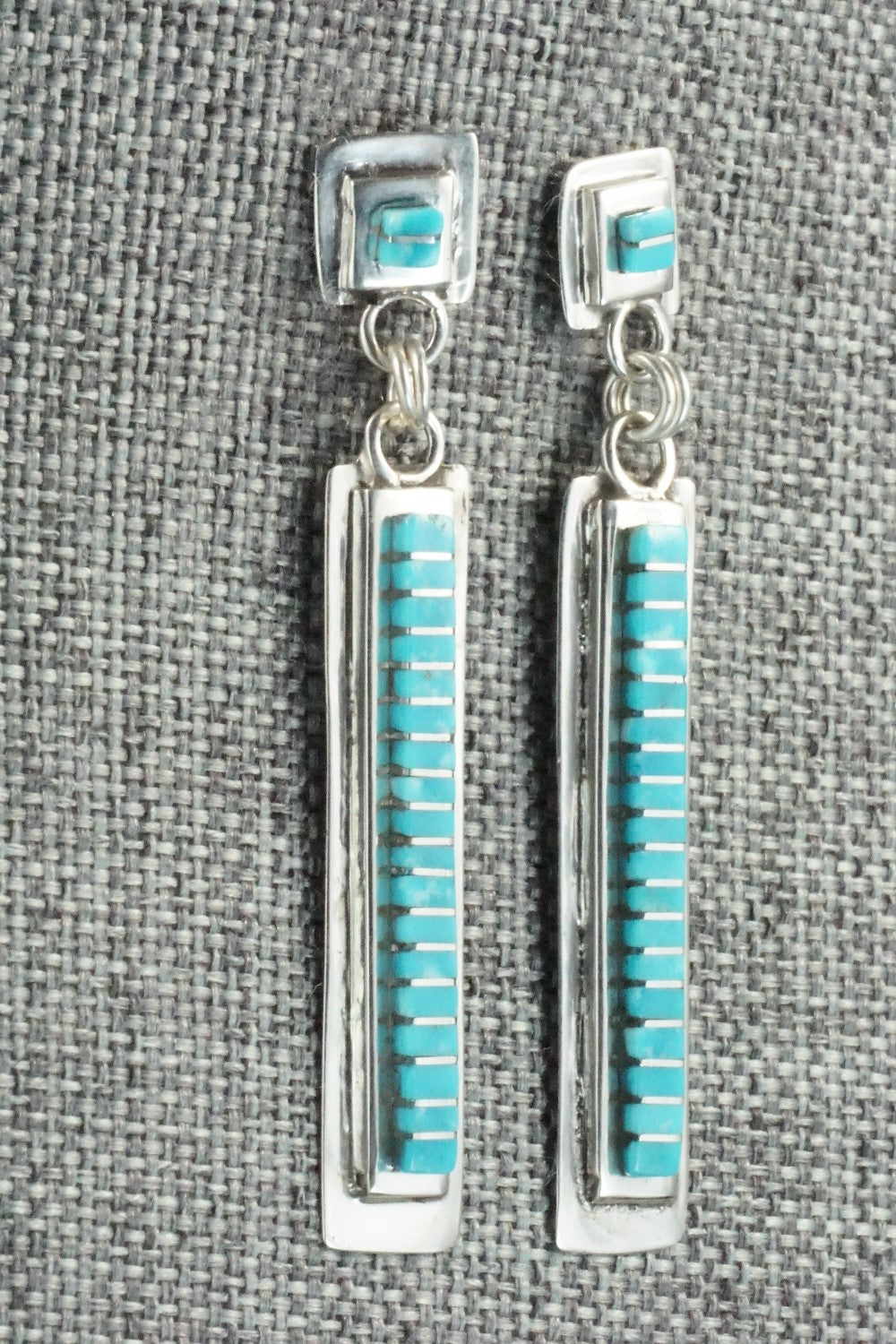 Turquoise & Sterling Silver Earrings - Janelle Shebola