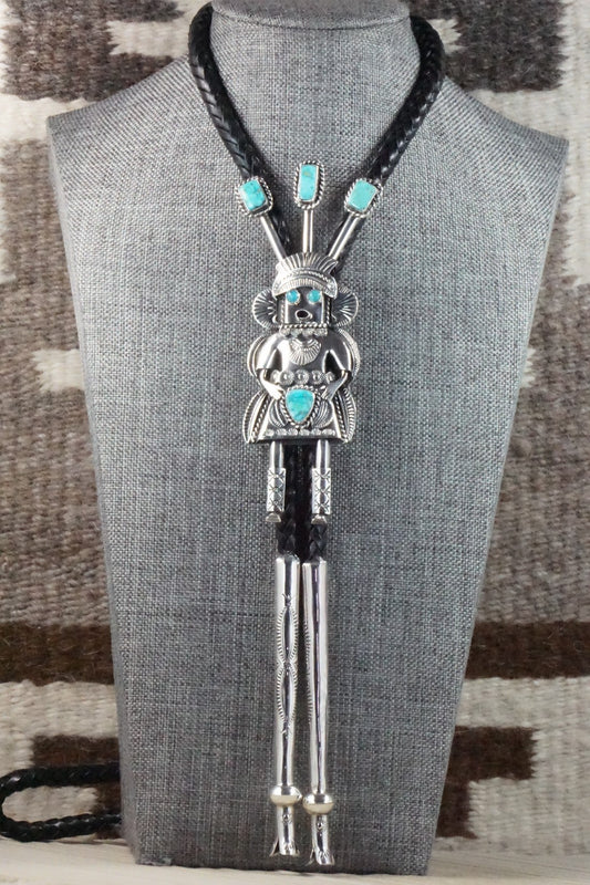 Turquoise & Sterling Silver Bolo Tie - Garrett Hale