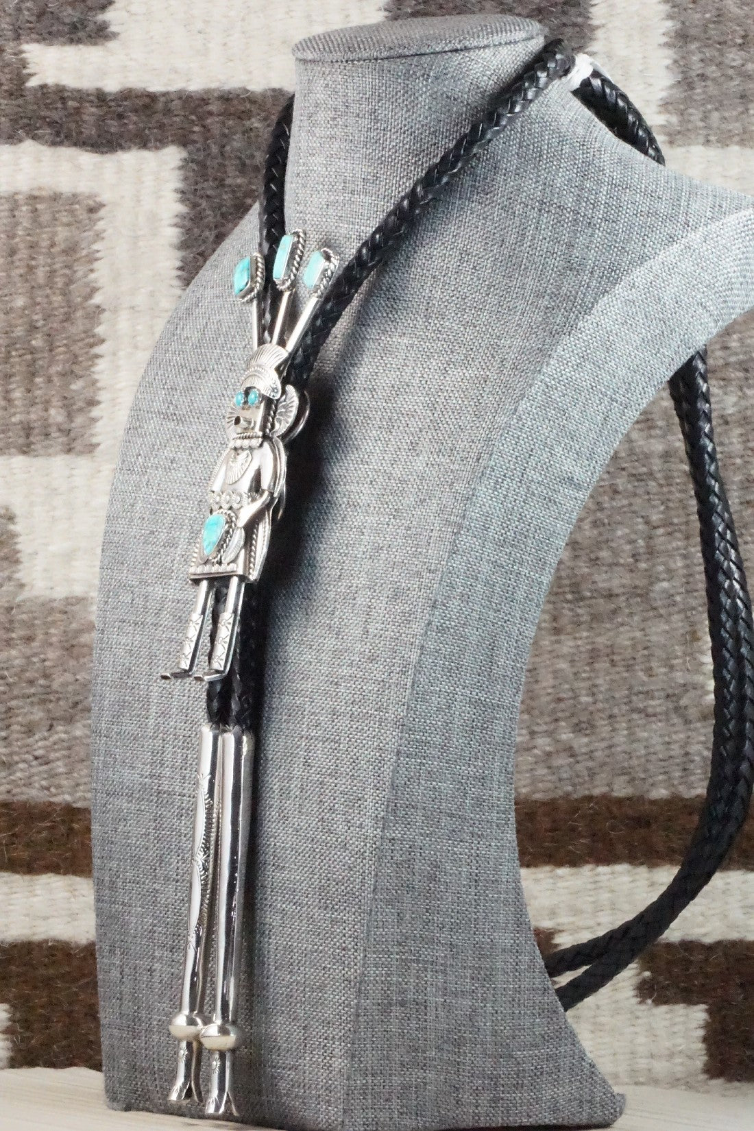 Turquoise & Sterling Silver Bolo Tie - Garrett Hale