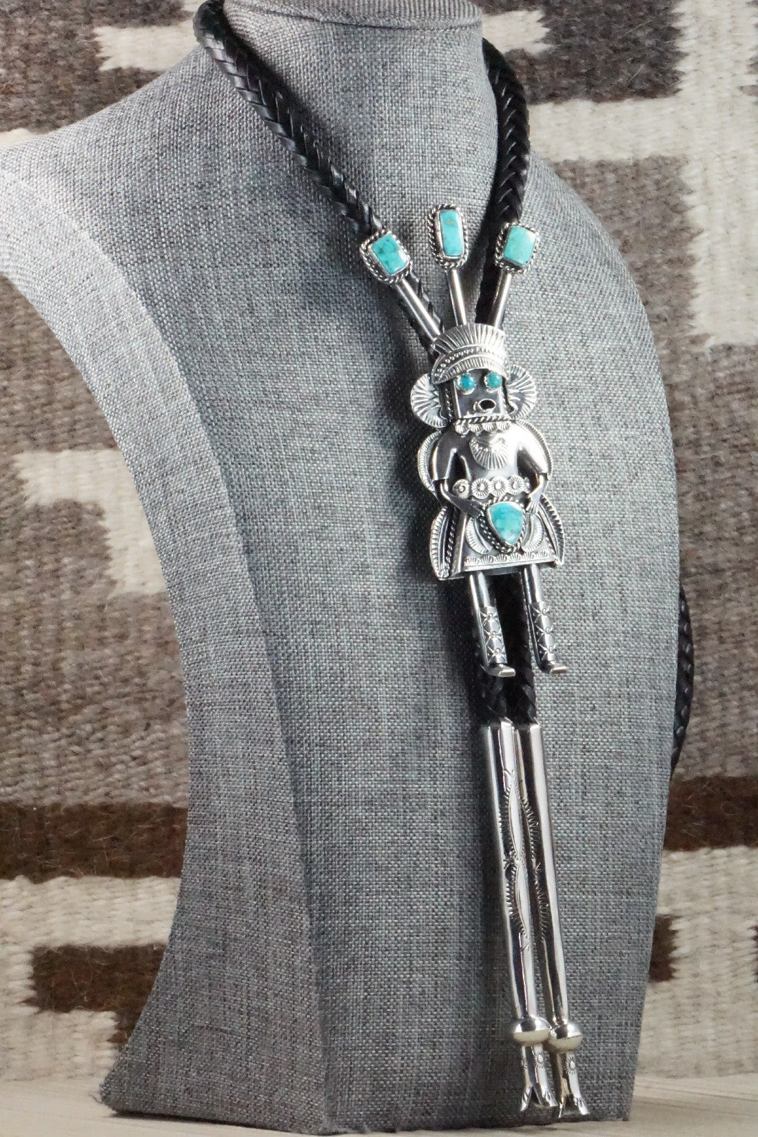 Turquoise & Sterling Silver Bolo Tie - Garrett Hale
