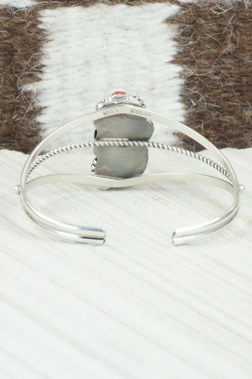 Coral & Sterling Silver Bracelet - Michael Calladitto
