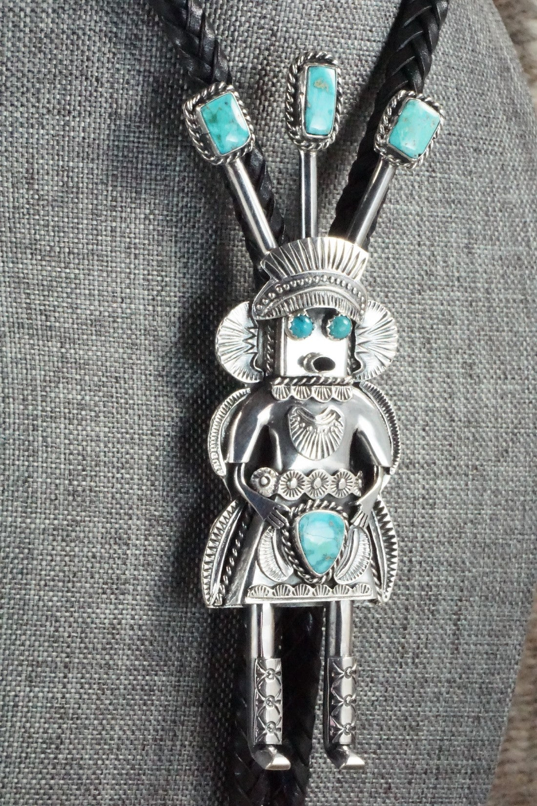 Turquoise & Sterling Silver Bolo Tie - Garrett Hale