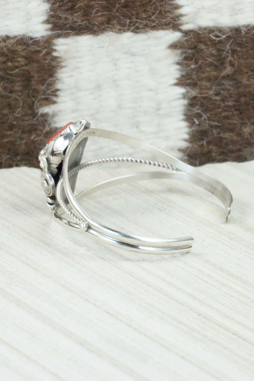 Coral & Sterling Silver Bracelet - Michael Calladitto