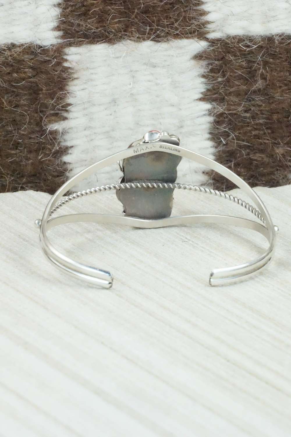 Coral & Sterling Silver Bracelet - Michael Calladitto