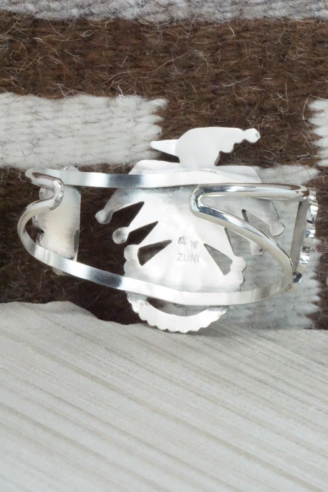 Multi Stone & Sterling Silver Inlay Bracelet - Adrian Wallace