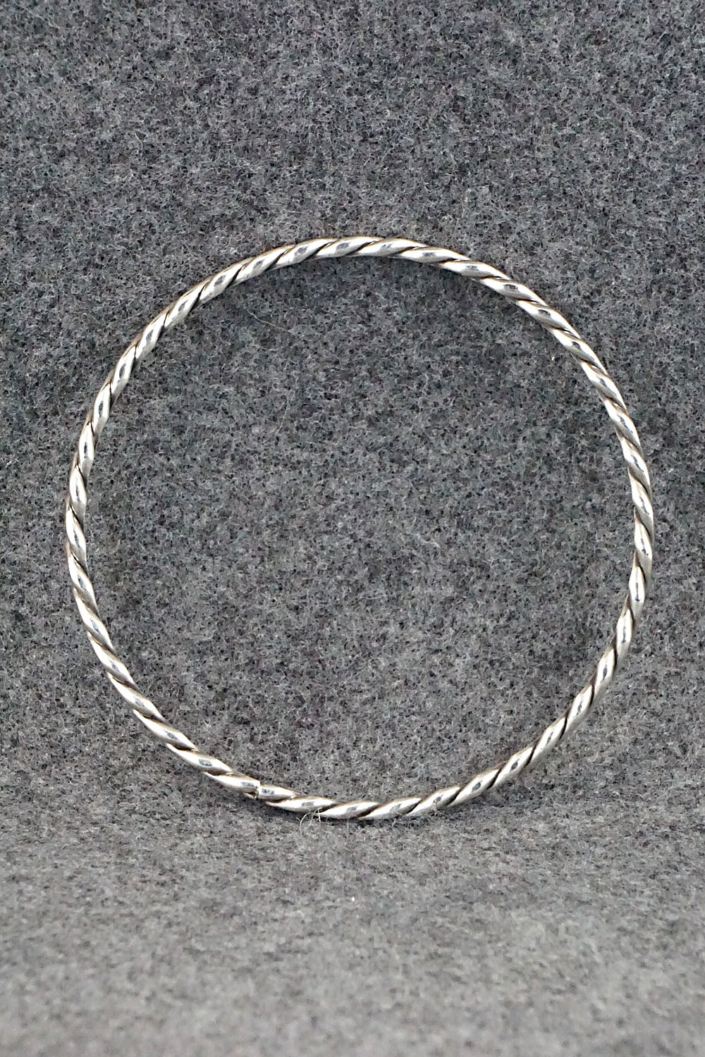 Sterling Silver Bangle Bracelet - Elaine Tahe