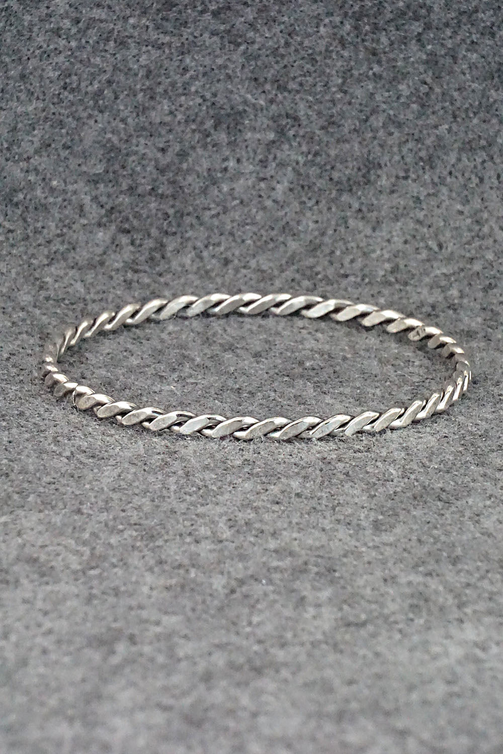 Sterling Silver Bangle Bracelet - Elaine Tahe