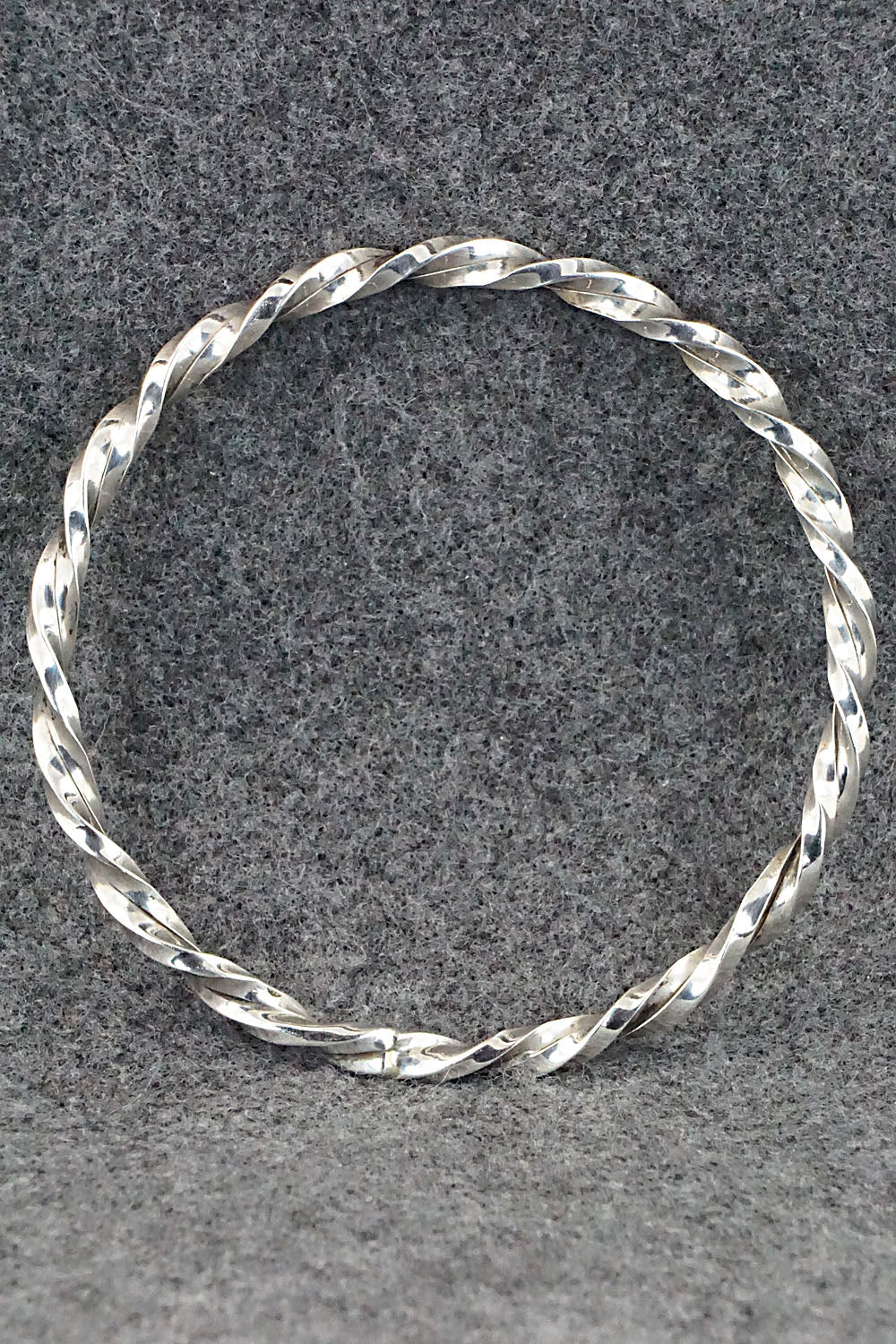 Sterling Silver Bangle Bracelet - Elaine Tahe