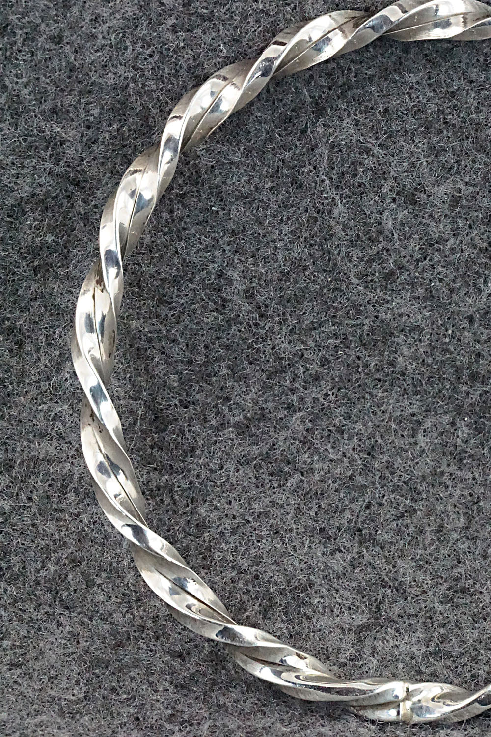 Sterling Silver Bangle Bracelet - Elaine Tahe